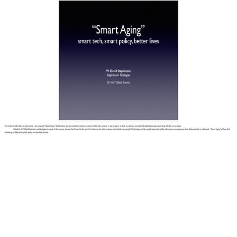 2015 io t_summit--smart_aging