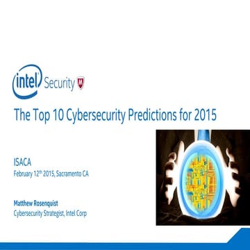 Top 10 Cybersecurity Predictions for 2015