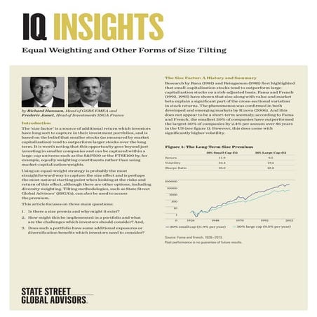 2015 Equal Weighting and Other Forms of Size Tilting