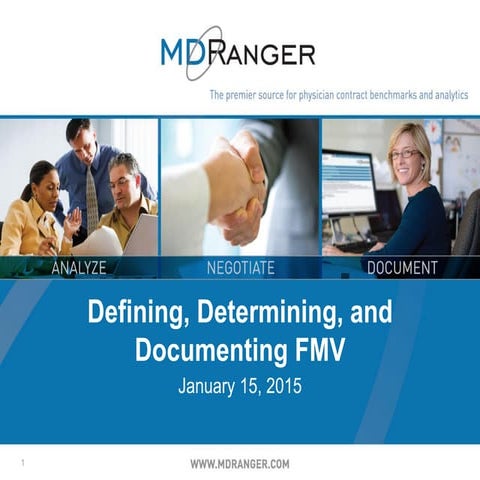 Defining, Determining, and Documenting FMV
