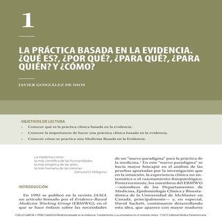 La práctica basada en la evidencia