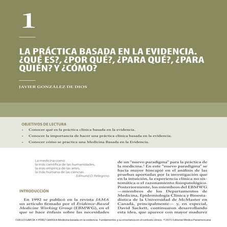 La práctica basada en la evidencia | PDF