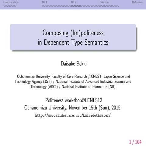 Composing (Im)politeness in Dependent Type Semantics