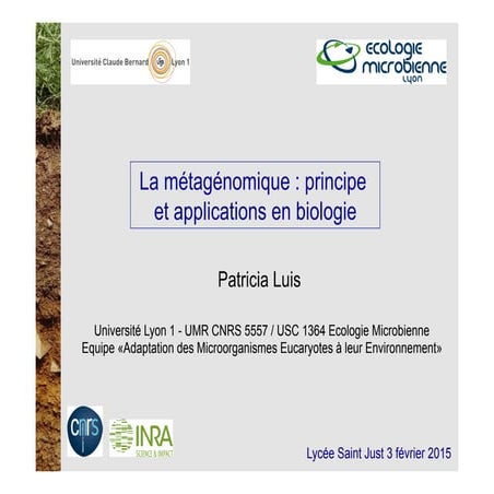 2015 luis cours metagenomique