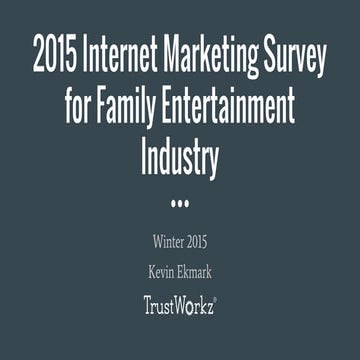 2015 Internet Marketing Survey for Family Entertainment Centers