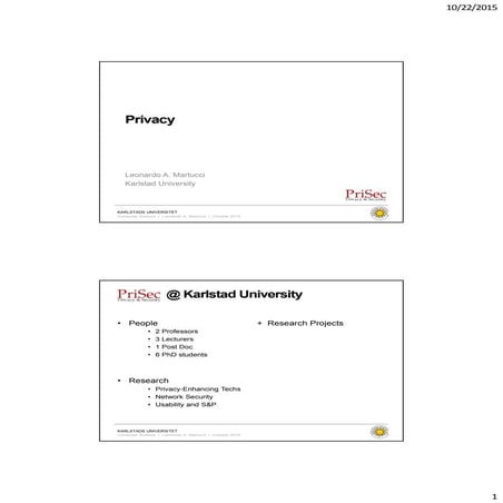 2015 Leonardo Martucci - Sentors frukostseminarium om dataskydd