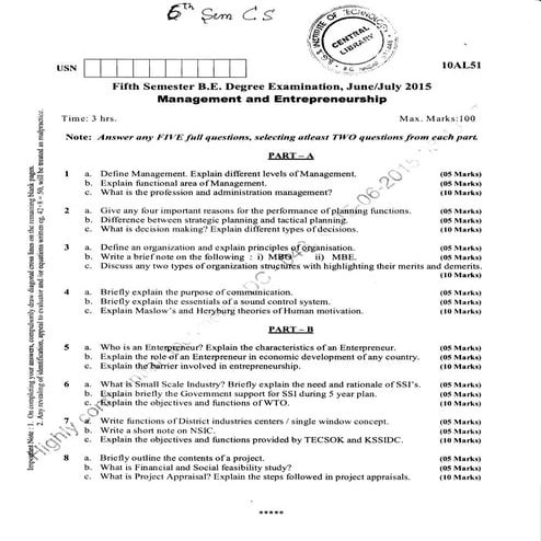 6th Semester (June; July-2015) Computer Science and Information Science Engin...