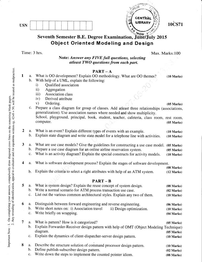 7th Semester (June; July-2015) Computer Science and Information Scien…