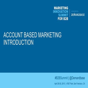 Introduction to Account-Based Marketing 