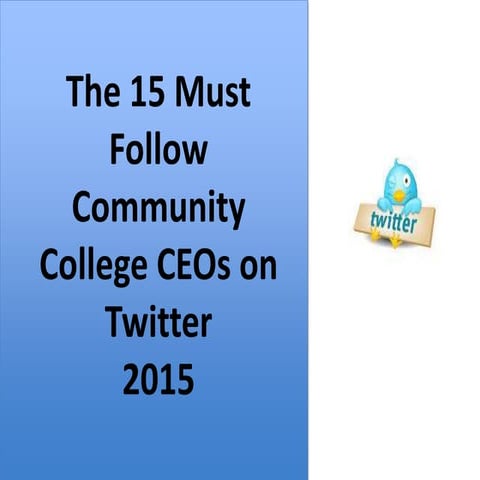 2015 Must Follow CEOs on Twitter