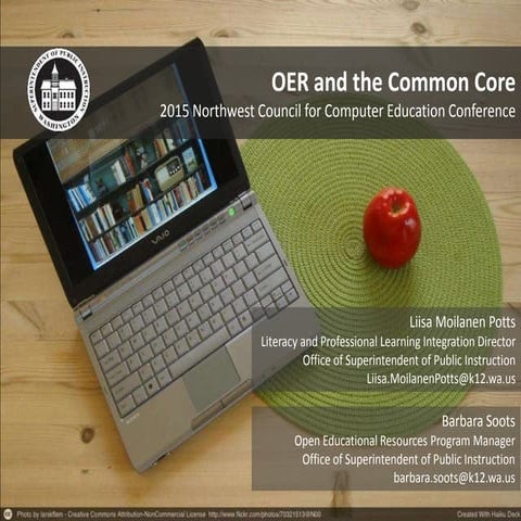 2015 NCCE Conference - OER and Common Core