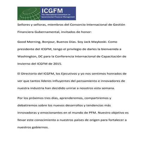 2015 opening remarks_winter_conference_icgfm_maykoski_sp