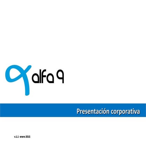 2015 presentation corporate_alfa9_cast