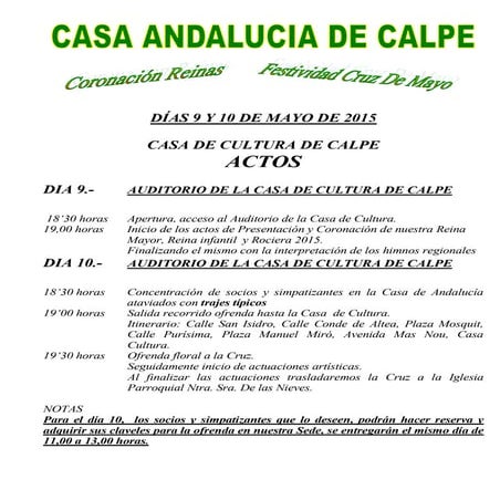 Cruz de Mayo Calpe 2015 
