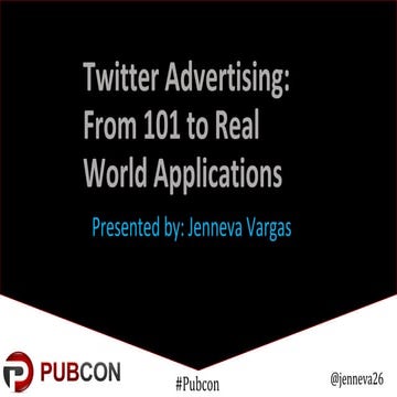 2015 Pubcon - Twitter Tactics