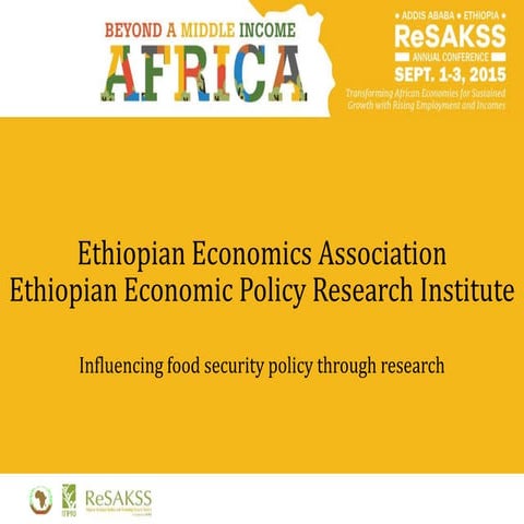 2015 ReSAKSS Conference – Day 1 - Assefa Admaassie