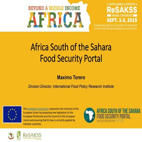 2015 ReSAKSS Conference – Day 1 - Maximo Torero