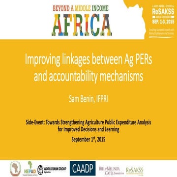 2015 ReSAKSS Conference – Day 1 - Sam Benin