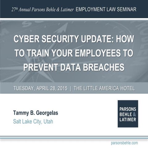 Cyber Security Update: How to Train Your Employees to Prevent Data Breaches
