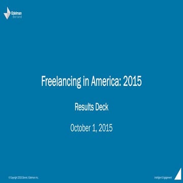 Freelancing in America: 2015