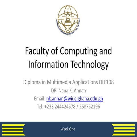 Introduction to Multimedia Design and Development