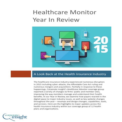 Healthcare Monitor: 2015 Year in Review