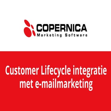 Customer Lifecycle integratie met e-mailmarketing