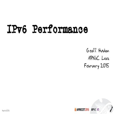 IPv6 Performance