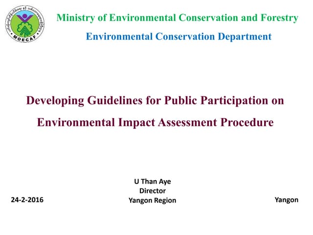 Environment impact assessment | PPTX