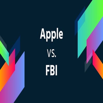 Apple and the FBI: User Privacy and Law Enforcement Cooperation | PDF