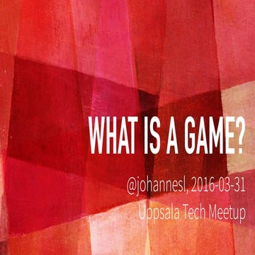 What is a game?
