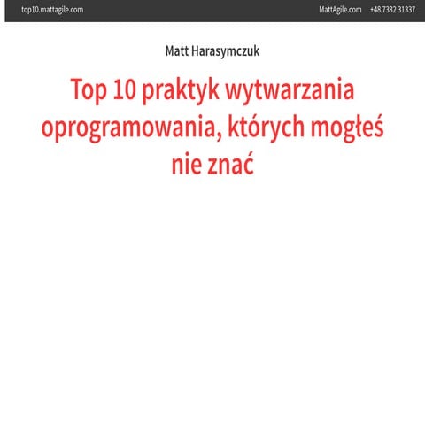 Top 10 Software Engineering Practices You Might Not Known