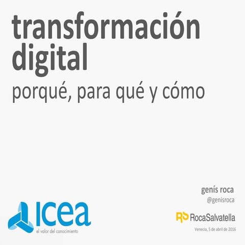 ICEA: Transformación Digital