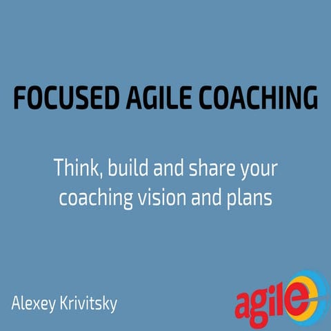 Agile Coaching Canvas