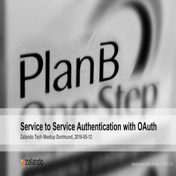 Plan B: Service to Service Authentication with OAuth