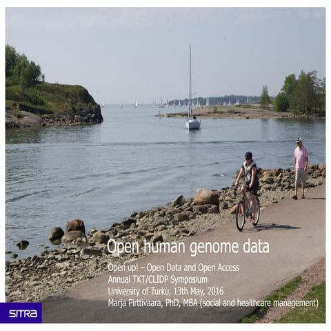 Open human genome data