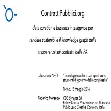 2016 05 18 Synapta ANCI e RENA workshop su tecnologie civiche e open data