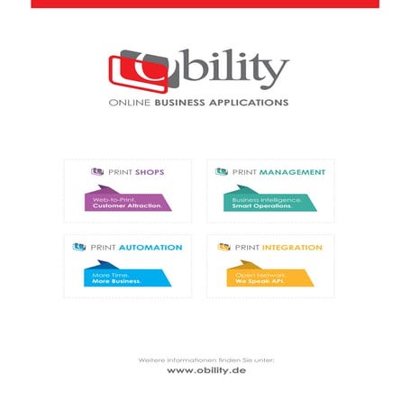 Obility Print Shops, Print Management, Print Automation & Print Integration