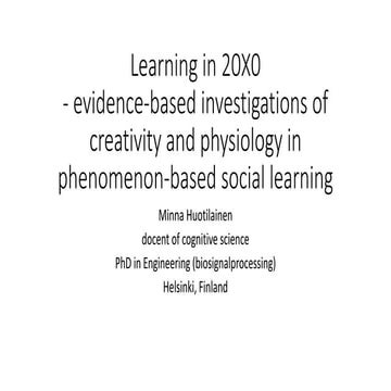 2016-05-30 Venia Legendi (CEITER): Minna Huotilainen