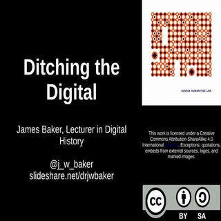 Ditching the Digital