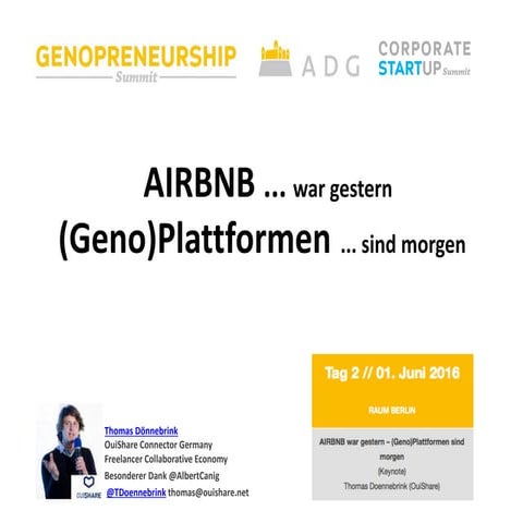 Airbnb ... war gestern - PlatformCoops ... sind morgen