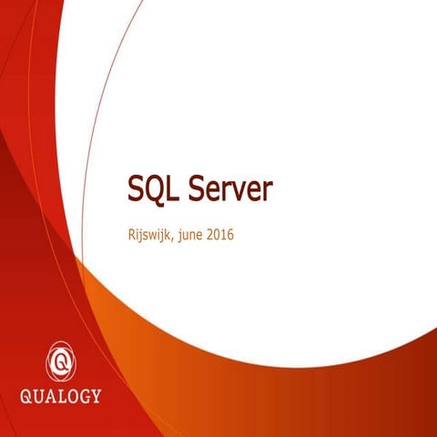 SQL Server knowledge-session (SQL Server vs Oracle, and performance) | PPTX
