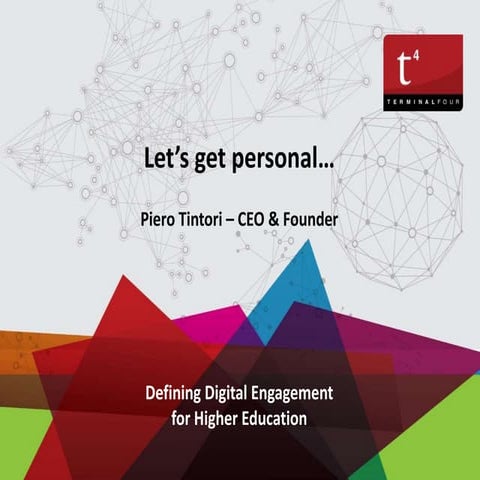 Let's get personal... Website personalisation and content targeting technique...