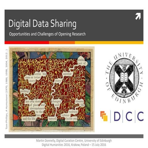 Martin Donnelly - Digital Data Curation at the Digital Curation Centre (DH2016)