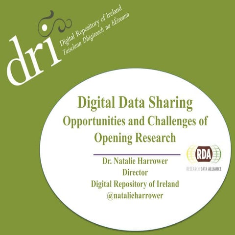 Natalie Harrower - Digital Data Sharing (DH2016)