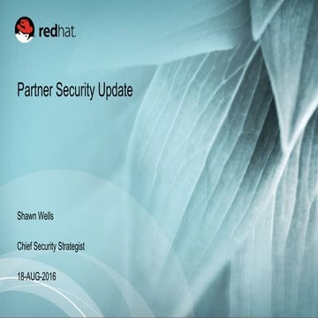 2016-08-18 Red Hat Partner Security Update