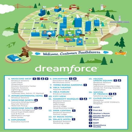 The Official Dreamforce '16 Campus Map