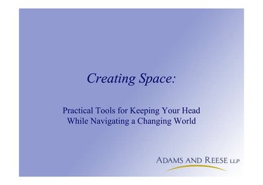 Creating Space