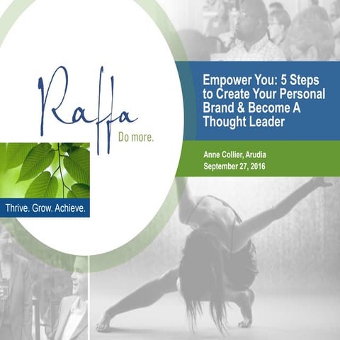 2016-09-27 Empower You: 5 Steps to Create Your Personal Brand & Become A Thou...
