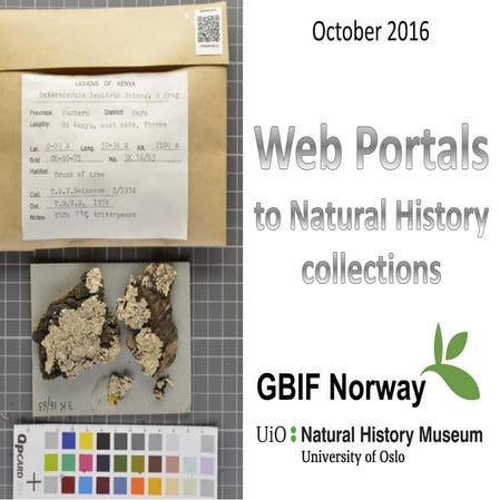 2016-10-12 MUSIT & GBIF - Dataset portals